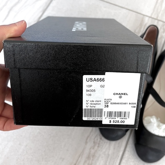 Authentic Chanel black leather Mary Jane sz 38 worn once - Picture 5 of 10